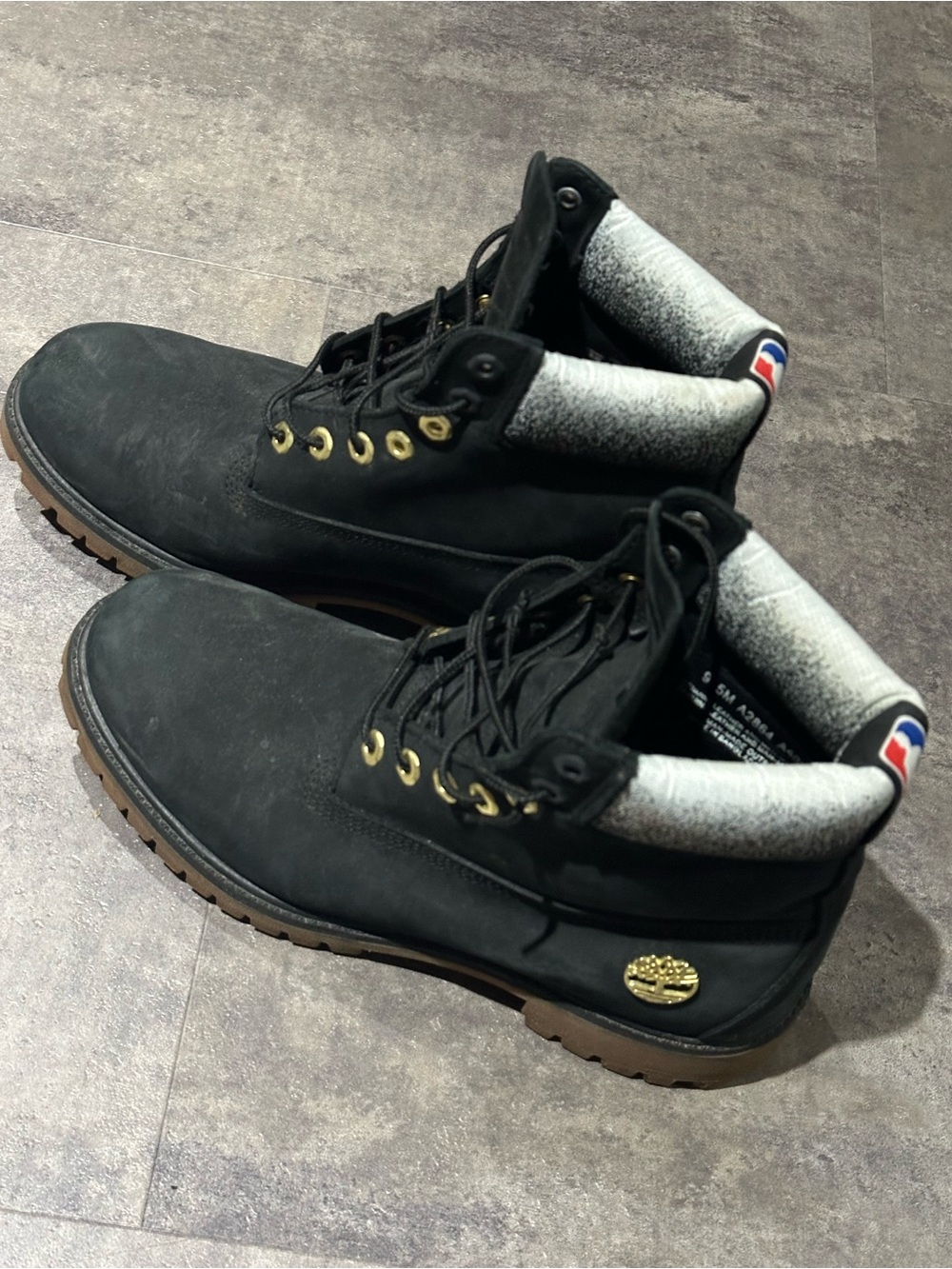 Timberland X Raptors Collab -Men's Black Nubuck Boots